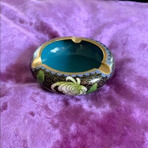 vintage cloisonné ashtray
